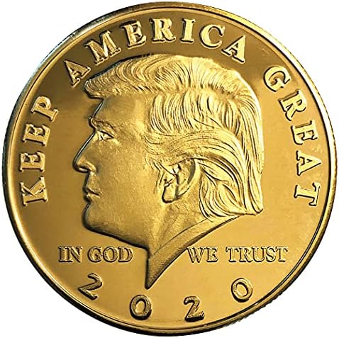 Donald Trump 2020 Tartani Amerika Nagy, 45 Elnök Arany Medál, Pénzérme állvánnyal, illetve Bizonyítvány