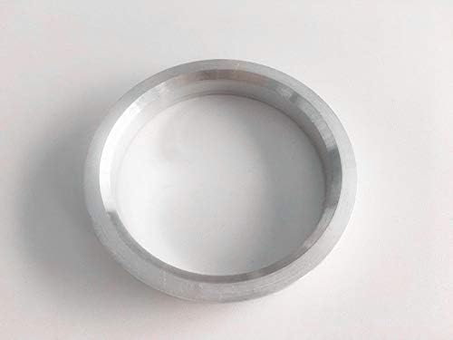NB-AERO 4pc Ezüst Alumínium Hubrings 66.7 mm (Kerék), hogy 60.1 mm (Hub) | Hubcentric Középső Gyűrű 60.1