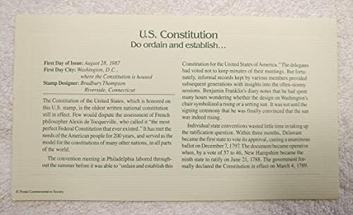 AMERIKAI Alkotmány - Do felszentelik & létre... - 22kt Arany Másolat Bélyegző / Első Nap Fedezze plusz