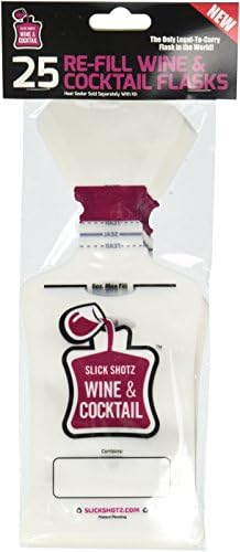 Slick Shotz - 25 Wine & Koktél Lombik Utántöltő Csomag (Fóliahegesztő Szükséges)
