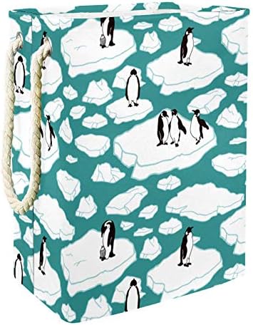 Inhomer Rajzfilm Penguines 300D Oxford PVC, Vízálló Szennyestartót Nagy Kosárban a Takaró Ruházat, Játékok