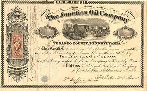 Junction Oil Co. - Raktáron Bizonyítvány