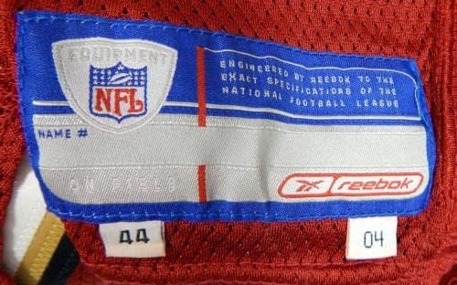 2004-ben a San Francisco 49ers Smith 54 Játék Kiadott Piros Mez 44 DP30880 - Aláíratlan NFL Játék Használt