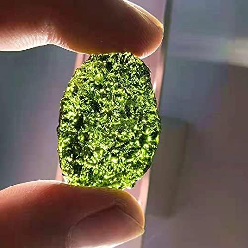 PHONME Zöld Természetes Moldavite Meteorit Kristály Nő Férfi Medál AAAA 25x15x8mm Divat Kiegészítők