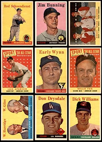 1958 Topps Baseball Teljes Készlet (Baseball Szett) VG/EX